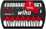 Wiha Bit Set BitBuddy 7-tlg. I TY-Bit 49 mm I PH, PZ, TORX 1/4" E6,3 I Zubeh&ouml;r f&uuml;r