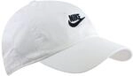 Nike Unisex Futura Washed Cap, White/White/Black, Einheitsgr&ouml;&szlig;e EU