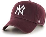 47 Brand Erwachsene Kappe MLB New York Yankees Clean Up, Maroon, Einheitsgr&ouml;&szlig;e