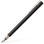 FABER-CASTELL 343103 - F&uuml;ller Neo Slim Metall, Federbreite B, schwarz mit rosegold
