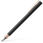 FABER-CASTELL - F&uuml;ller Neo Slim Schwarz Ros&eacute;gold, Feder F | Edler F&uuml;llfederhalter