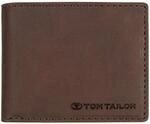 TOM TAILOR Ron Herren Geldb&ouml;rse Klein Querformat RFID Leder Klein Braun