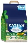 Catsan Natural Kompostierbare Klumpstreu f&uuml;r Katzen, 20 Liter (1 Beutel) &ndash;