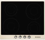 SMEG Induktionskochfeld VICTORIA - SI964PM, Schwarz/cremefarben