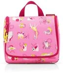 reisenthel toiletbag Kids ABC Friends pink - praktischer Kulturbeutel mit Haken,