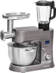 Bomann Knetmaschine | Fleischwolf + Mixer + Knetmaschine | 1200 Watt | LCD-Display 