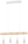 EGLO Pendellampe Townshend, 4 flammige Vintage Pendelleuchte im Industrial Design,