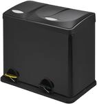 SVITA TC2Combo26 K&uuml;chen-Eimer 26Liter Schwarz 8L+18L kombiniert doppelt Abfalleimer