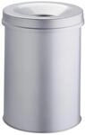 Durable 330610 Papierkorb Safe rund, selbstl&ouml;schender Deckel, 30 Liter, grau