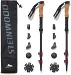 Steinwood Premium Carbon Wanderst&ouml;cke Teleskop - Trekkingst&ouml;cke Damen & Herren -