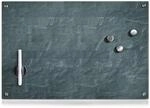 Zeller 11664 Memoboard Stonewall, Glas, anthrazit