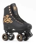 Rio Roller Quad Skates Rollschuhe f&uuml;r Erwachsene, Unisex, Rosa (Rose Black), Gr&ouml;&szlig;e