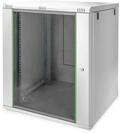 DIGITUS Netzwerkschrank - 19 Zoll Rack - 16HE - Wandmontage - 600mm Tiefe - Traglast