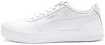 PUMA Damen Carina L Sneakers, Puma White-Puma White-Puma Silver, 42 EU