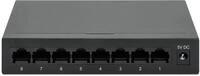 Intellinet 8-Port Gigabit Ethernet Switch Metall Desktop schwarz 530347