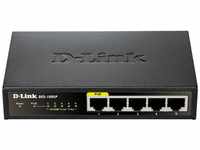 D-Link DES-1005P Fast Ethernet Switch (5-Port Layer2, 10/100 Mbit/s, PoE, einfache