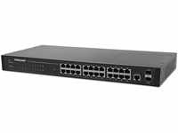 Intellinet 24-Port Web-Managed Gigabit Ethernet Switch mit 2 SFP-Ports schwarz...