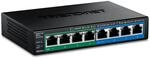 TRENDnet, TPE-TG44G, GREENnet 8-Port PoE + Gigabit Switch, 4 x Gigabit PoE / PoE +