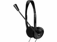 LogiLink HS0002 - Stereo Headset Kopfhörer Easy mit Mikrofon, Schwarz
