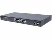 Intellinet 16-Port Gigabit Ethernet PoE+ Web-Managed Switch mit 2 SFP-Ports (16...