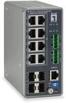 LevelOne Industrial Switch 12-Port L3 Lite Gigabit PoE 240W