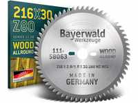 Bayerwald - HM Kreissägeblatt für Holz - Ø 216 mm x 2.8 mm x 30 mm | WZ...