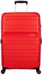 American Tourister Sunside - Spinner L, Erweiterbarer Koffer, 77 cm, 106/118 L, Red