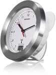 Bresser 8020114 Bad Wanduhr MyTime Bath mit Temperaturanzeige und Funkuhr mit