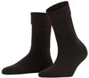 FALKE Damen Socken Striggings Rib W So Wolle einfarbig 1 Paar, Braun Dark Brown 5450,