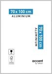 accent by nielsen Bilderrahmen, 70 x 100 cm, Aluminium, Silber glanz,...