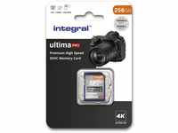 Integral SD Karte 256GB mit 6 Slot SD Kartenhalter Metall - 4K Ultra-HD Video Premium