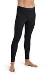 Icebreaker Herren Funktionshose 200 Oasis Leggings, Black/Monsoon, S, 104369001S