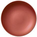 Villeroy und Boch Manufacture Glow Flache Schale, 23 cm, Premium Porzellan, Kupfer