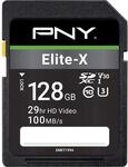PNY Elite-X SDXC-Karte, 128 GB, Class 10, UHS-I U3, 100 MB/s