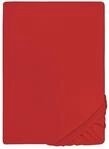 biberna Deluxe Jersey-Elastic-Spannbetttuch 120x200 cm - 130x220 cm rot | 97%