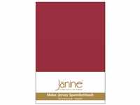 Janine Spannbetttuch 5007 Mako Jersey 180/200 bis 200/200 cm Granat Fb. 71
