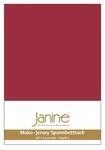 Janine Spannbetttuch 5007 Mako Jersey 180/200 bis 200/200 cm Granat Fb. 71
