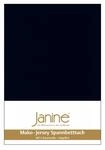 Janine Spannbetttuch 5007 Mako Jersey 90/190 bis 100/200 cm schwarz Fb. 98