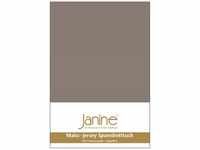 Janine Spannbetttuch 5007 Mako Jersey 90/190 bis 100/200 cm Taupe Fb. 57