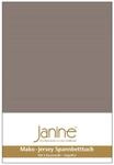 Janine Spannbetttuch 5007 Mako Jersey 90/190 bis 100/200 cm Taupe Fb. 57