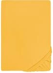 biberna Feinjersey Spannbettlaken 140x200-160x200 cm gelb | 100% Baumwolle
