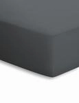 schlafgut 15001-00000617-004-556 Mako-Jersey Basic Spannbetttuch, Baumwolle, Titan,