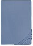 biberna Feinjersey Spannbettlaken 180x200-200x200 cm blau | 100% Baumwolle