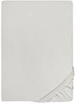 biberna Feinjersey Spannbettlaken 180x200-200x200 cm grau | 100% Baumwolle