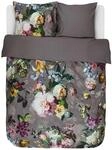 ESSENZA Bettw&auml;sche Fleur Taupe, 200x200 cm + 2X 80x80 cm - 100% Baumwollsatin 205TC
