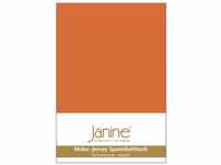 Janine Spannbetttuch 5007 Mako Jersey 140/200 bis 160/200 cm rost-orange Fb. 67