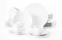 Seltmann Weiden Kombiservice 30-teilig | Serie Life Wei&szlig; | Set Beinhaltet je 6