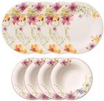 Villeroy und Boch - Mariefleur Basic Tafel-Set, 8 tlg., Premium Porzellan,