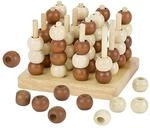 Goki HS058-3-D Spiel - Tic Tac Toe Brettspiel ab 2 Spielern