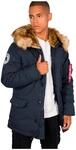 Alpha Industries Polar Jacket Winterjacke f&uuml;r Herren Rep.Blue